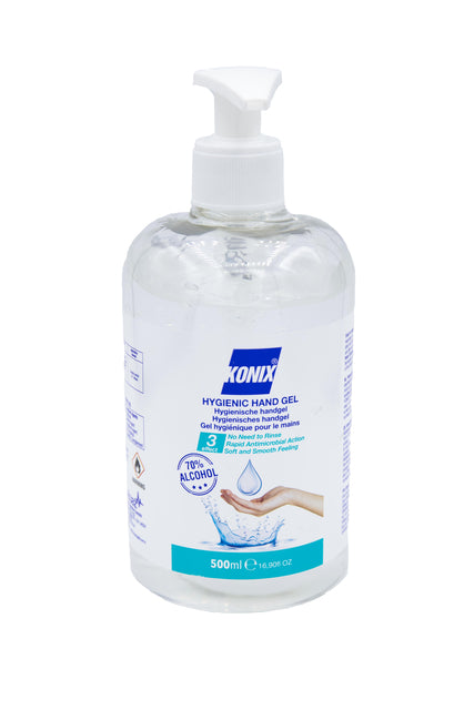 Handgel konix hygiénique 500 ml 70% d'alcool inclus