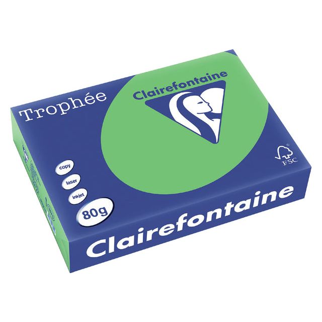 Trophee - Copier Paper A4 80gr Grasgroen 500vel | Pack de 500 feuilles