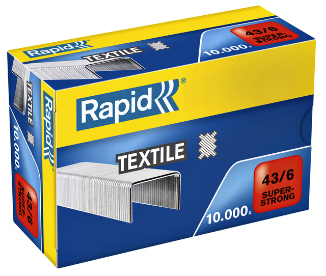 Rapid - Nieten 43/6 textiel super strong 10.000st