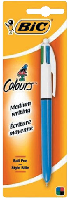 BIC - Ballpen 4 couleurs Blister Medium | 20 pièces