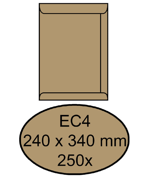 Quantor - Umschlag Tat EC4 240x340mm Brurink 250 Stück