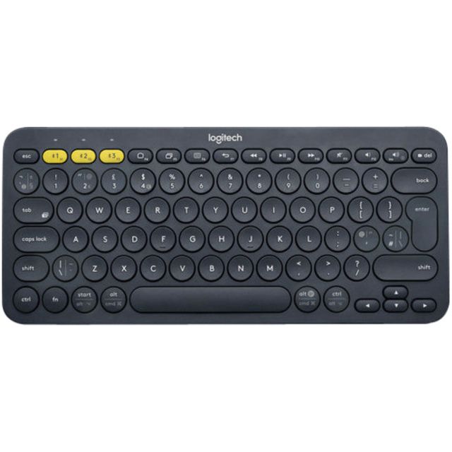 Logitech - K380 toetsenbord bluetooth qwerty grijs