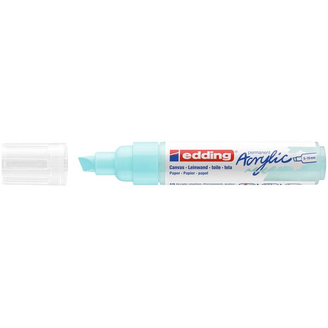 Edding - Marker acrylique Edding E -5000 Wide Pastel bleu | 5 pièces