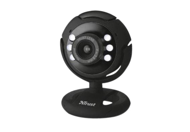 Vertrauen - Spotlight Pro Webcam mit gebauten Mikrofon- und LED -Leuchten