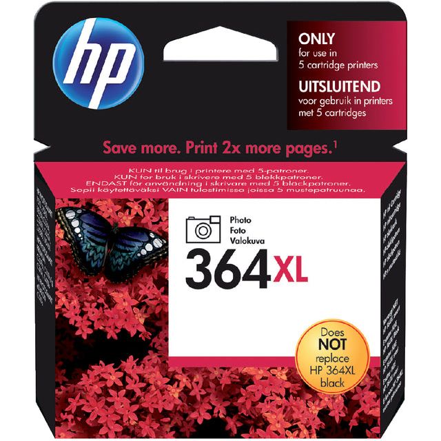 HP - Inktcartridge  cb322ee 364xl foto zwart