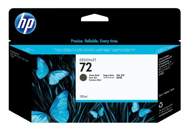 HP - inktcartridge 72, 130 ml, OEM C9403A, zwart mat