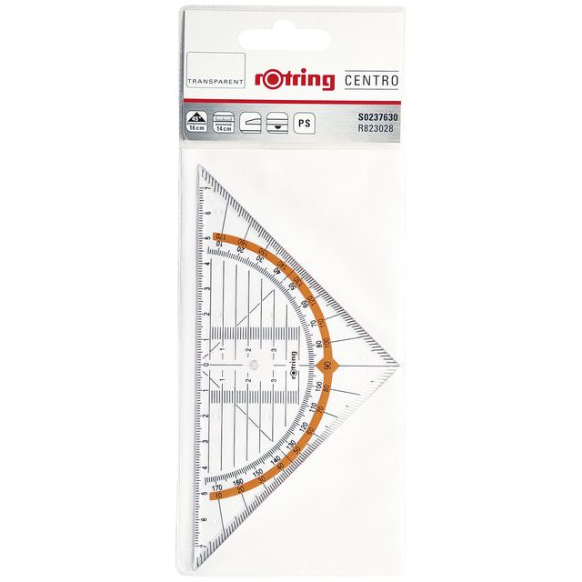 Geo -Dreieck 16 cm rotrieren