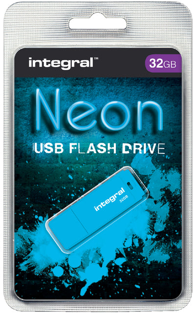 Integral - NEON USB 2.0 Stick, 32 Go, bleu