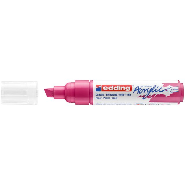 Edding - Marker acrylique Edding E -5000 Wide Telemagenta | 1 pièce | 5 pièces