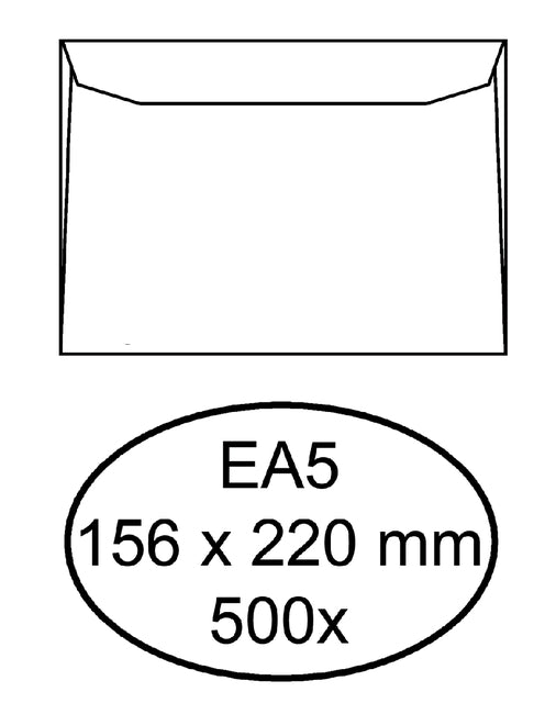 Hermes - Envelop  bank ea5 156x220 80gr wit