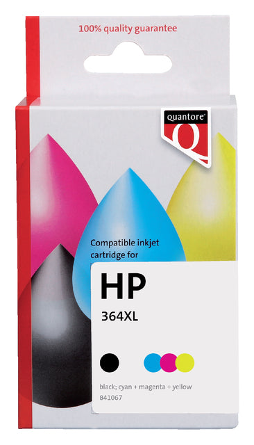 Quantore - Inktcartridge hp 364xl n9j74cn hc zw 3 kl