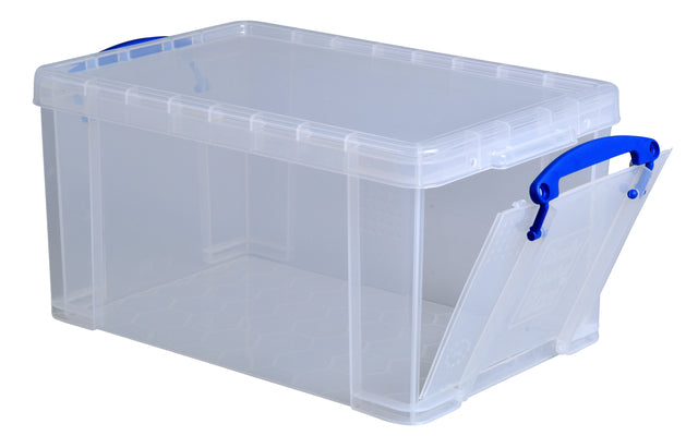 Reaxly Nützlich - Box -Speicherbox 14 Liter mit Öffnung vorne, transparent