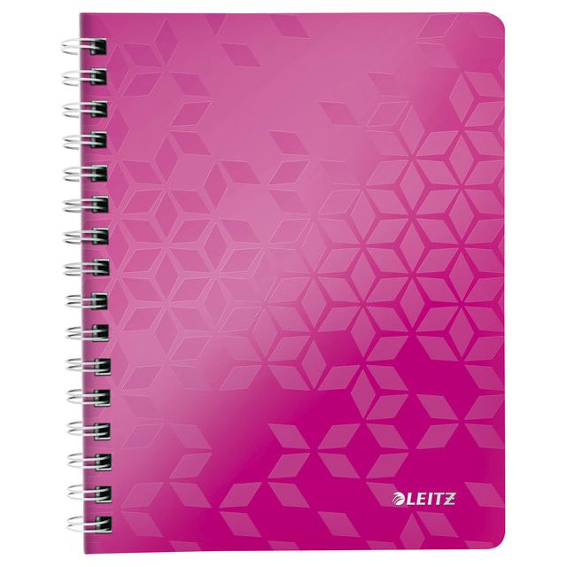 Leitz - Notebook Wow A5 Spiral PP Line Pink