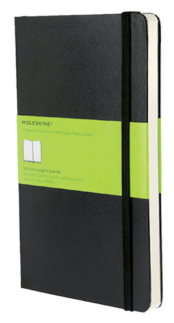 Moleskine - notitieboek, ft 13 x 21 cm, effen, harde cover, 240 bladzijden, zwart