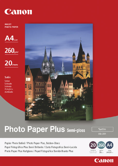 Canon - Inkjet -Papier SG -201 A4 260gr Semi Glossy 20vel