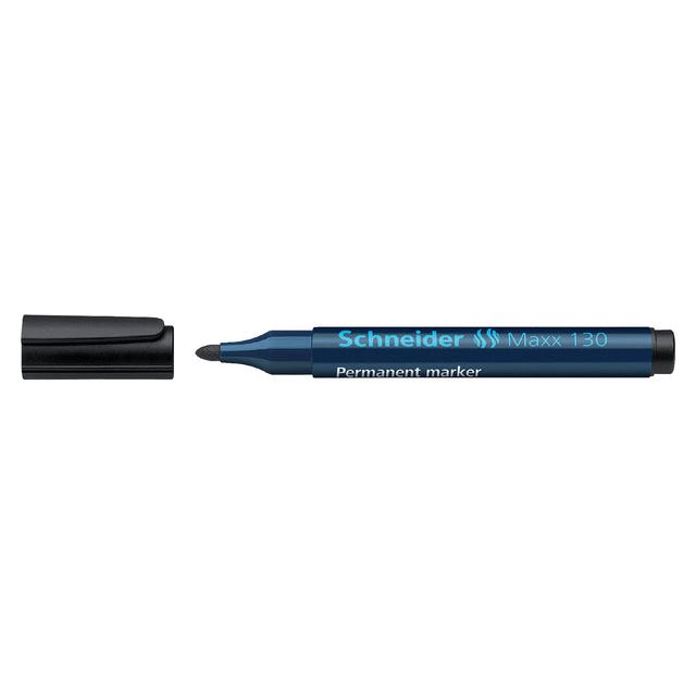 Schneider -Filz -Tip Pen 130 rund schwarz 1-3mm | 10 Stücke