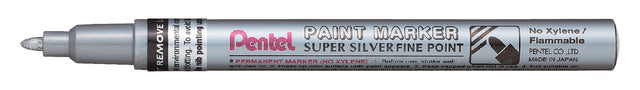 Pentel - Felt -tip Pen msp10 point rond 1,5 mm argent | 12 pièces