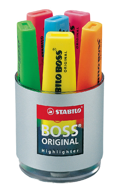 Stabilo - Markierungsmarker Boss Original 7006 Schreibtischsett von 6 Farben