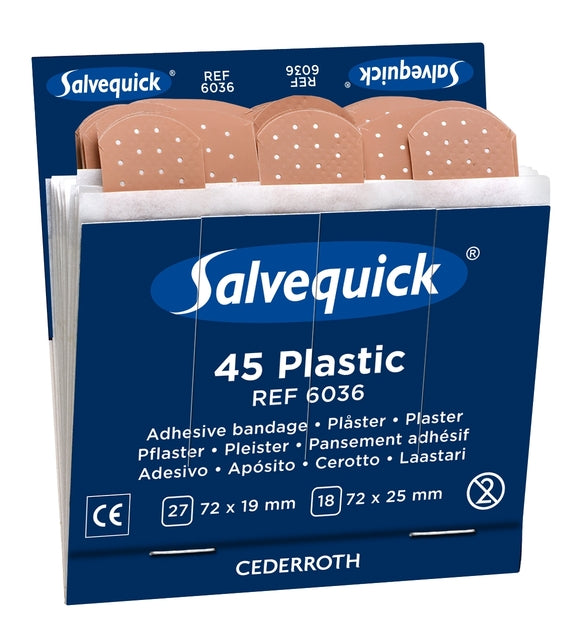 SALVEQUICK - Rempille pour la machine en plâtre, plâtres en plastique, paquet de 6 recharges