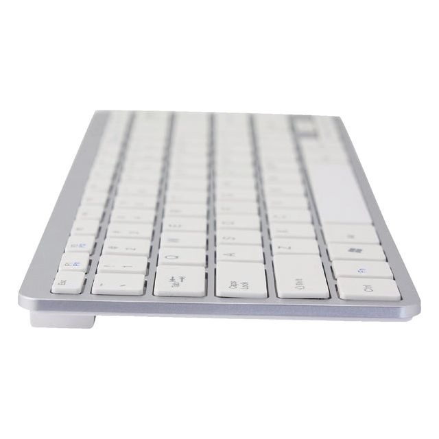 Ergonomische Tastatur R-Go-Werkzeuge kompaktes aserty Silber-White