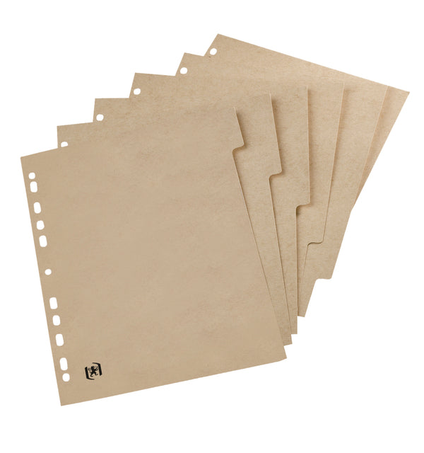 Oxford - Tabbladen oxford a4 4r 5delig naturel | 20 stuks