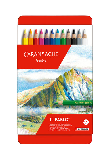 Caran D'Che - Crayons de couleur Caran D'Che Pablo Assorti de 12 pièces