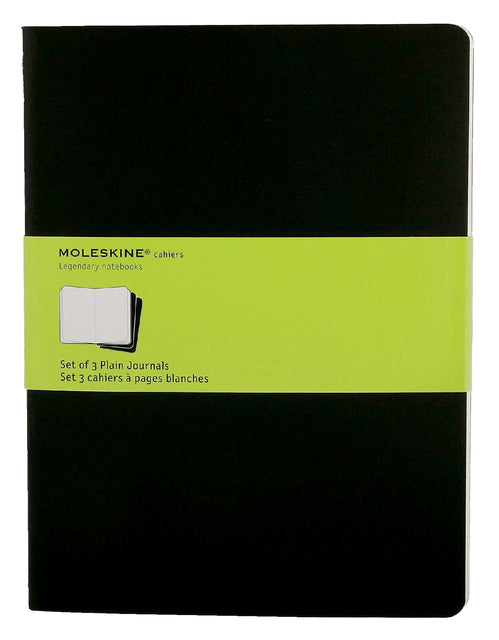 Moleskine - Schrift moleskine 190x250mm blc 240pag zwart 3st