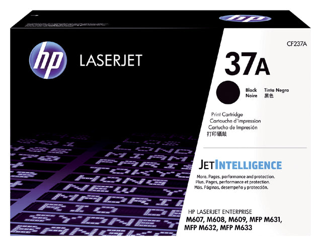 HP - Toner 37A, 11.000 Seiten, OEM CF237A, Schwarz