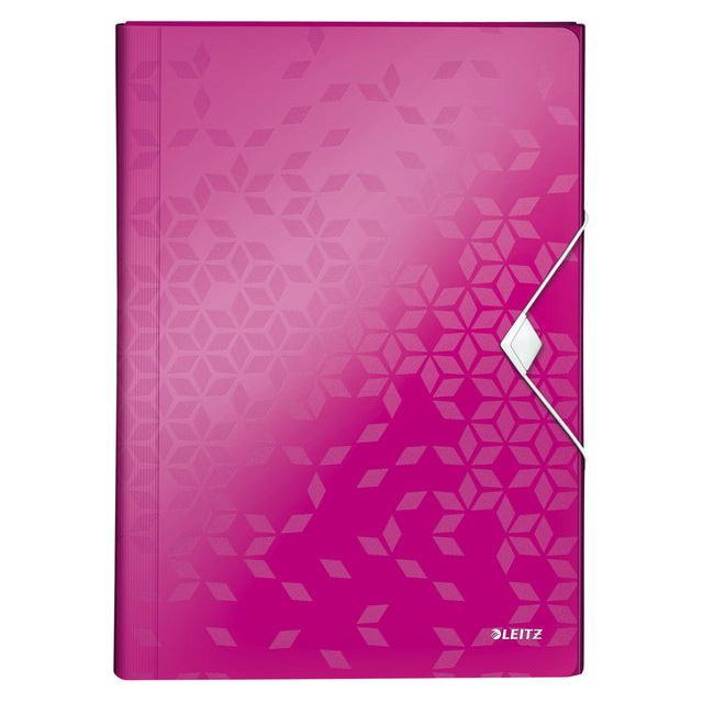 Leitz - Tri Folder wow 6 Tabs Pp Pink | 5 pièces