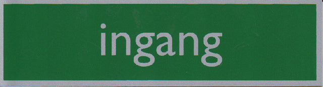 Posta - Infobord pictogram ingang 165x44mm