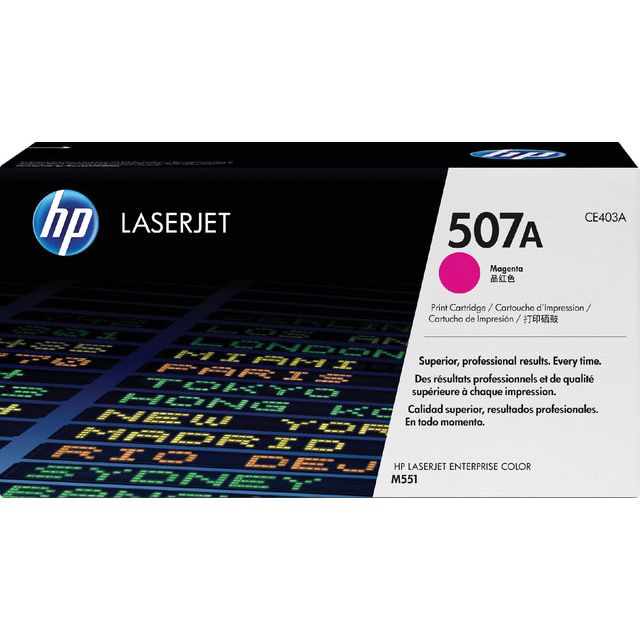 HP - toner 507A, 6 000 pagina's, OEM CE403A, magenta