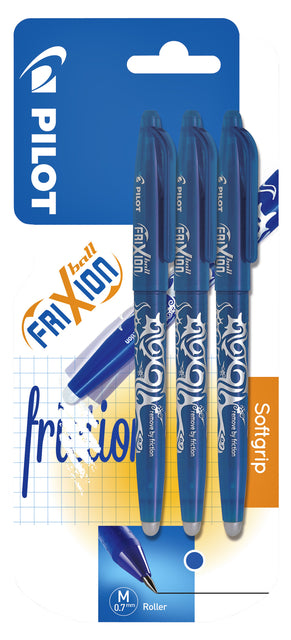 Pilot - Rollerpen pilot frixion bl-fr7 m 3st blauw