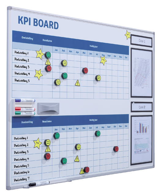 SMIT Visual - KPI Bord + terkit visuelles Management 90x120cm