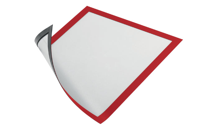 Durable - Duraframe magnetisch kader, ft A4, rood, pak van 5 stuks