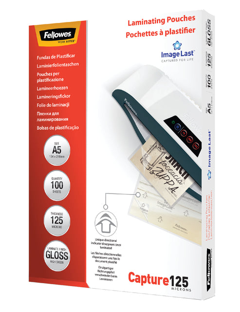 Fellowes - Lamineerhoes fellowes a5 2x125micron