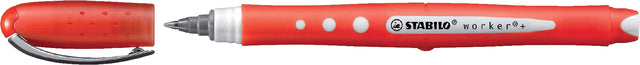 STABILO - Rollerpen worker color 2019/40 m rood | 10 stuks