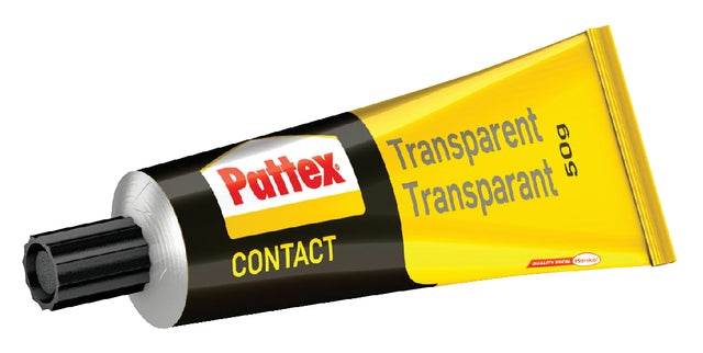 Pattex - contactlijm Transparant, tube van 50 g, op blister