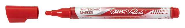 Bic - Viltstift bic liquid whiteboard rond m rood | 12 stuks