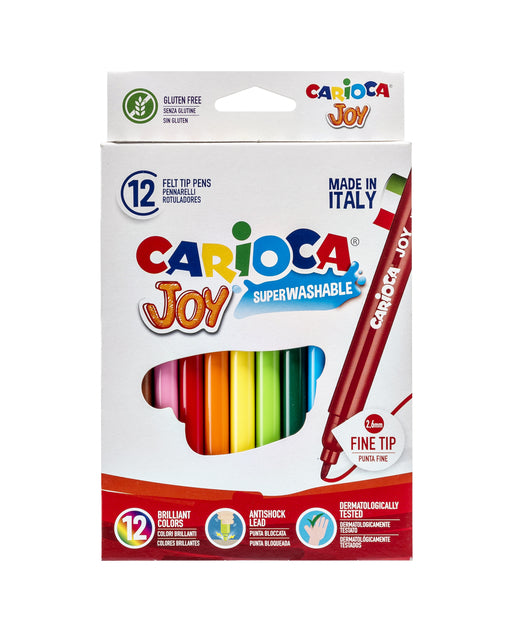 Cararioca - Filztip Stifte Joy Set von 12 Farben | 48 Stücke