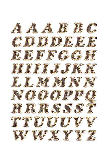 Herma - Étiquette 4192 LETTRES 8MM A -Z FOIR GOLD 61 PIÈCES