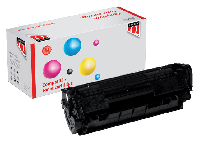 Quantore - Tonercartridge hp q2612a 12a zwart