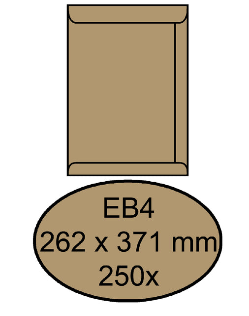 Quantore - Umschlag Tat EB4 262x371mm Brurink 250 Stück