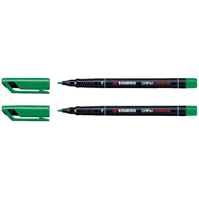 Stabilo - Filz -Tip Pen OHP 842/36 Um f Green | 1 Stück | 10 Stück