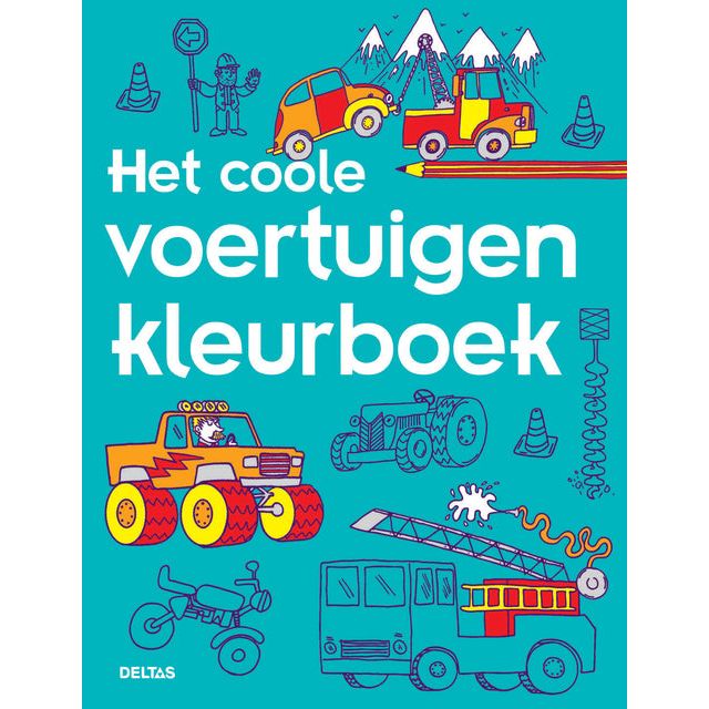 Deltas - Colorbook Deltas The Coole Vehicles Farbbuch | 1 Stück | 3 Stück