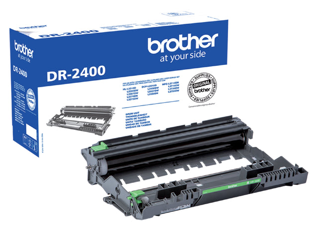 Brother - drum, 12.000 pagina's, OEM DR-2400, zwart