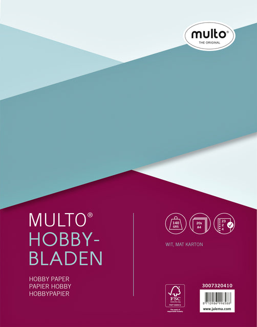 Multo - Interieur multo 23-gaats hobbypapier | 10 stuks