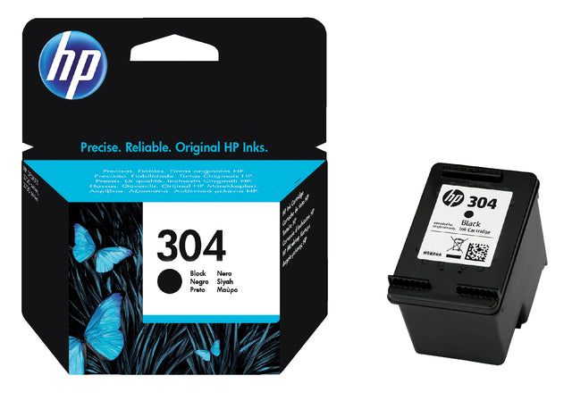 HP - Inktcartridge hp n9k06ae 304 zwart