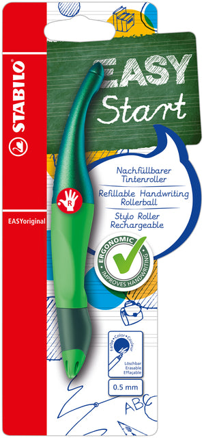 STABILO - Rollerpen easyoriginal rechts hologr m gn | 5 stuks