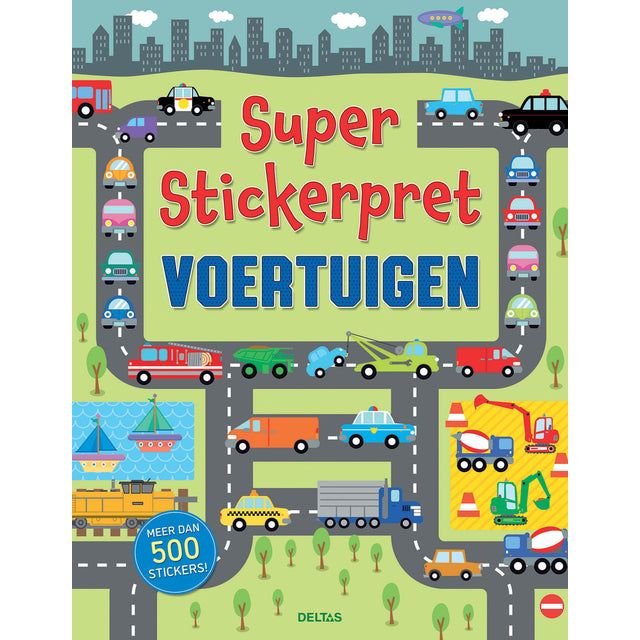 Deltas - Stickerboek  super stickerpret voertuigen