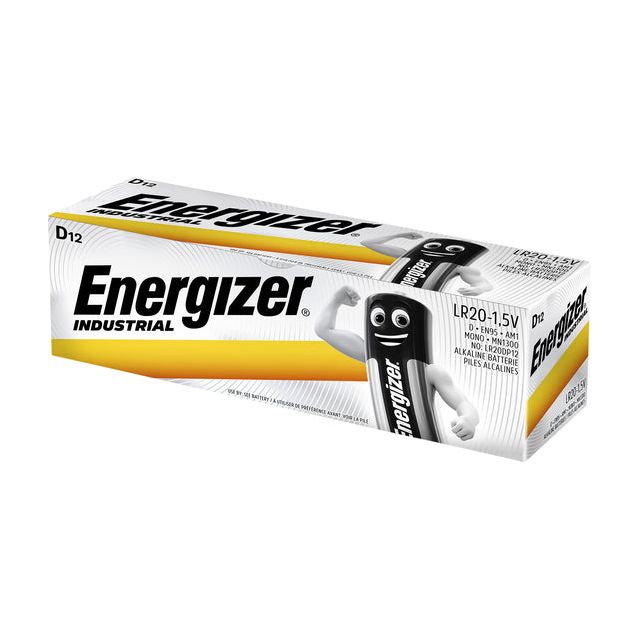 Energizer - Industrial alkaline batterij D/LR20/E95, 12 stuks